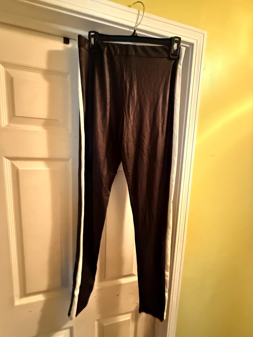 ASOS Tall black and white Faux Leather Leggings